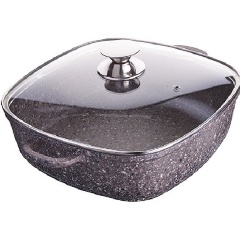 Изображение товара Кастрюля MAYER & BOCH алюминий гранит 4 2 л с крышкой и антипригарным покрытием