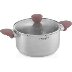 Изображение товара Кастрюля Rondell Bueno RDS-1588 4.8л. d=24см с крышкой, стальная