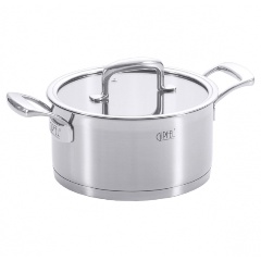 Изображение товара Кастрюля GIPFEL PRESTIGE 20 см, 2.7 л, с крышкой, нерж. сталь (1234)