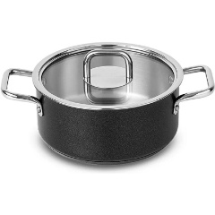 Изображение товара Кастрюля SILAMPOS COMFORT GLASS BLACK 4,2л, 24см (00028361)