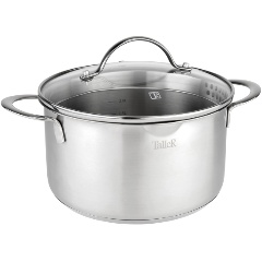 Изображение товара Кастрюля TalleR Авелина 2.2 л, 18 см, с крышкой, нерж. сталь (TR-17252)