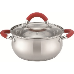 Изображение товара Кастрюля с крышкой Teco TC-C3900-03R, нержавеющая сталь, 20см/3,9л