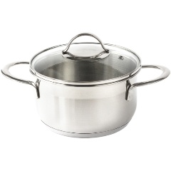 Изображение товара Кастрюля TimA "Изящная 2.0" c крышкой, 2.5 л, нержавеющая сталь (И-181)