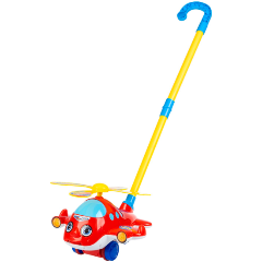 Изображение товара Каталка Bondibon ВВ6188 с ручкой Вертолет