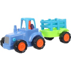 Изображение товара Каталка УМКА 1709A018-R1 С ПРИЦЕПОМ Синий Трактор