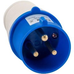 Изображение товара Вилка кабельная КЭАЗ 023 32А 220AC 2P+PE 6ч IP44, 222736