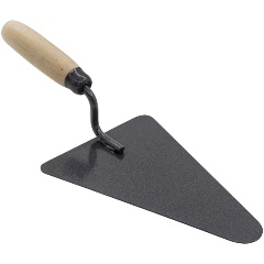 Изображение товара Кельма каменщика "Треугольник", полиров. Сталь 1,2мм., бук. рукоятка, 200х150мм, (шт.) РемоКолор professional