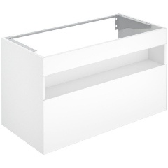 Изображение товара Тумба под умывальник KEUCO 1000x625x490 mm, 1 выдвижной фронтальный ящик, вкл. пластиковый сифон 1 1/4 x 32, белый/белый