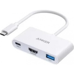 Изображение товара Хаб (разветвитель) ANKER A8339 PowerExpand 3-в-1 USB-C PD, белый