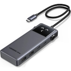 Изображение товара Хаб (разветвитель) UGREEN CM888 UNO, 6 в 1: 4Kх60ГЦ, USB-C - HDMI, 2хUSB-А 3.2, 2хUSB-С 3.2, PD, серый (35998)