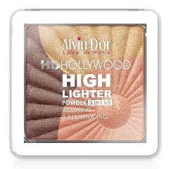 Изображение товара Хайлайтер пудровый ALVIN D'OR GLOW Illuminating HD Hollywod 3в1, тон 03