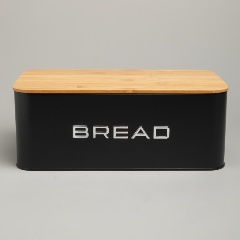 Изображение товара Хлебница AGNESS black, 33,5х19х12,5 см. (790-393)