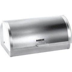 Изображение товара Хлебница Bekker серебряная BK-4801 из нержавеющей стали с сдвижной крышкой