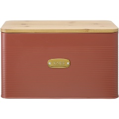 Изображение товара Хлебница Smart Solutions Irmel 33,7х18х22 см терракота из стали и бамбука