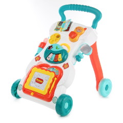 Изображение товара Яркая каталка-ходунки VELD CO 107049 с бизибордом и пианино для малышей