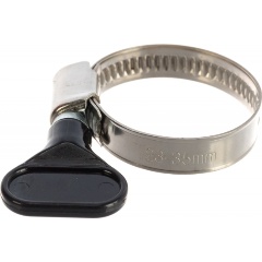 Изображение товара Хомут обжимной QUATTRO ELEMENTI 20-35 мм, нержавеющая сталь, с ключом, 2 шт, в блистере (642-234)