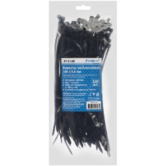 Изображение товара Хомуты нейлоновые, черные, 180х3,6мм 100шт., (уп.) РемоКолор professional