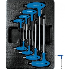 Изображение товара Набор L-образных ключей Torx KING TONY ложемент, 8 предметов, 9-22308TR