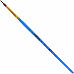 Изображение товара Кисть БЕЛКА, круглая, № 2, цветная ручка, ЮНЛАНДИЯ, 201053