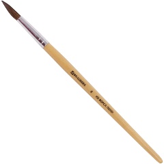 Изображение товара Кисть BRAUBERG, пони, круглая, № 6, 200192