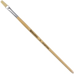 Изображение товара Кисть BRAUBERG, щетина, плоская, № 6, 200201