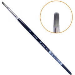 Изображение товара Кисть для дизайна Planet Nails овальная, серая №2