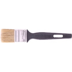 Изображение товара Кисть флейцевая Стандарт, 35 х 6 мм, натуральная щетина, пластиковая ручка, СИБРТЕХ, 82503