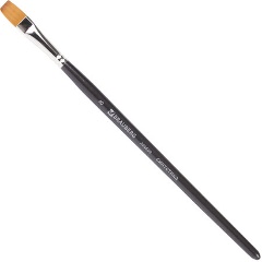 Изображение товара Кисть художественная профессиональная BRAUBERG ART "CLASSIC", синтетика мягкая, под колонок, плоская, № 8, короткая ручка, 200699