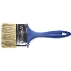 Изображение товара Кисть плоская STAYER "UNIVERSAL-PROFI", светлая натуральная щетина, пластмассовая ручка, 100мм 01085-100_z01