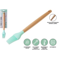 Изображение товара Силиконовая кисточка EcoVillage бирюзовая PERFECTO LINEA 21-273812