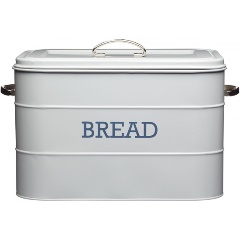 Изображение товара Хлебница Kitchen Craft "Living Nostalgia gray", 34х21,5х25