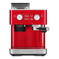 Изображение товара Полуавтоматическая эспрессо машина с кофемолкой KitchenAid 5KES6551ECA красная