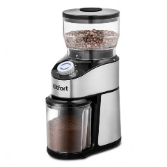 Изображение товара Кофемолка Kitfort КТ-744 жерновая с настройкой помола 200 Вт