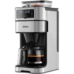 Изображение товара Кофемашина Kitfort КТ-7522 капельная с кофемолкой 1.5 л 1000 Вт автоматическая