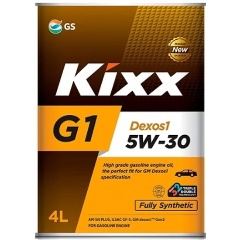 Изображение товара Моторное масло KIXX G1 Dexos1 SN Plus 5W-30 синтетическое 4 л