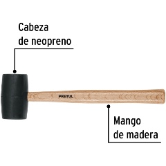 Изображение товара Киянка резиновая головка 680 гр MH-24P 20567 Pretul