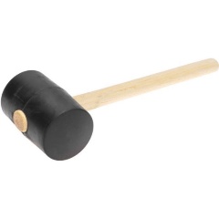 Изображение товара Киянка резиновая KRANZ 1130 гр., 36 см, черная резина, деревянная рукоятка