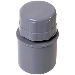 Изображение товара Клапан (аэратор) РемоКолор внутренняя канализация, серый, 50 мм 143-491