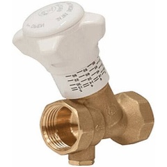 Изображение товара Клапан балансировочный Giacomini R206B-1, компактный, DN-25, 1", ВВ, PN, бар-25, T°C -110, латунь, с отводом для слива