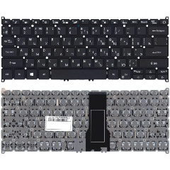 Изображение товара Клавиатура для ноутбука Acer Spin 5 SP513-51 черная совместимая