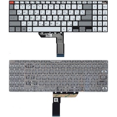 Изображение товара Клавиатура AMPERIN для ноутбука Asus VivoBook PRO 16 M7600QA серебристая