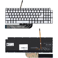 Изображение товара Клавиатура для ноутбука Dell Inspiron 5584 серебристая