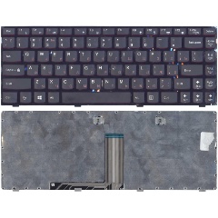 Изображение товара Клавиатура для ноутбука Lenovo IdeaPad Y410P черная AMPERIN