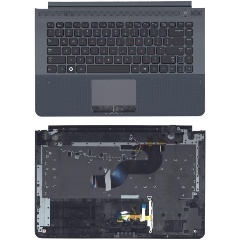 Изображение товара Клавиатура AMPERIN для ноутбука Samsung RC420 серая топ-панель