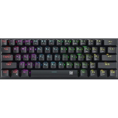 Изображение товара Клавиатура DEFENDER Cairon GK-081 RU, RED switches проводная черный (45081)