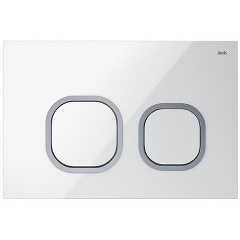 Изображение товара Клавиша смыва IDDIS Uniglass 001 UNG01WCi77 универсальная, белая