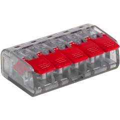 Изображение товара Клемма строительно-монтажная EKF СМК 221-415 5-проводная 0.2-4кв.мм (уп.50шт) PROxima, plc-smk-221-415