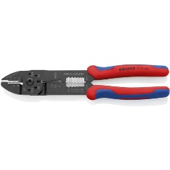 Изображение товара Клещи зажимные KNIPEX 9722240SB для опрессовки с двухкомпонентными рукоятками с черной лакировкой 240 mm
