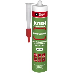 Изображение товара Универсальный полимерный клей MasterTeks 440 г белый для разных материалов