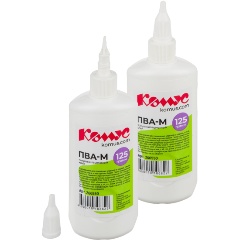 Изображение товара Клей ПВА 125г Комус для творчества и хобби с пластиковым дозатором